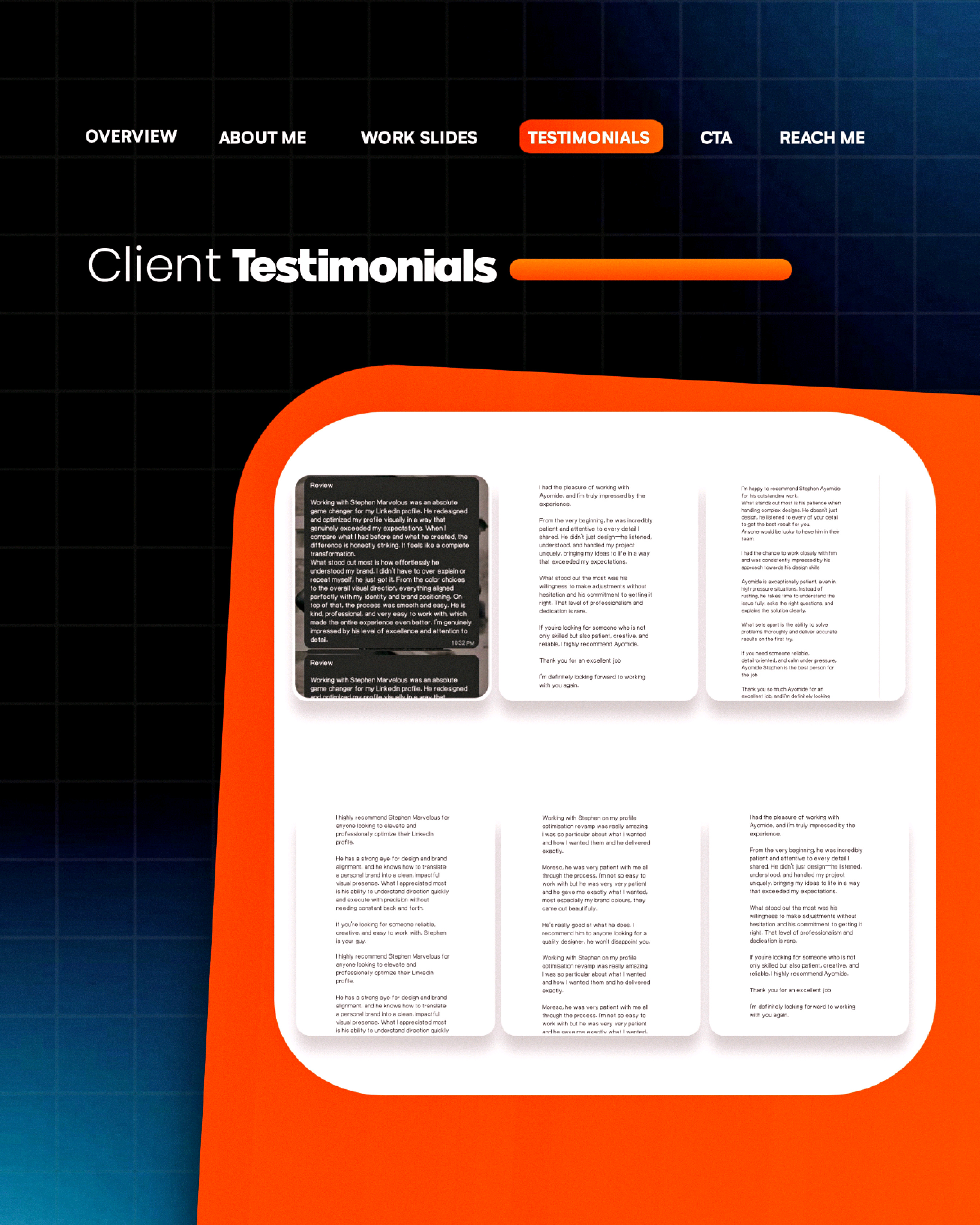 Client Testimonials (Part 2)